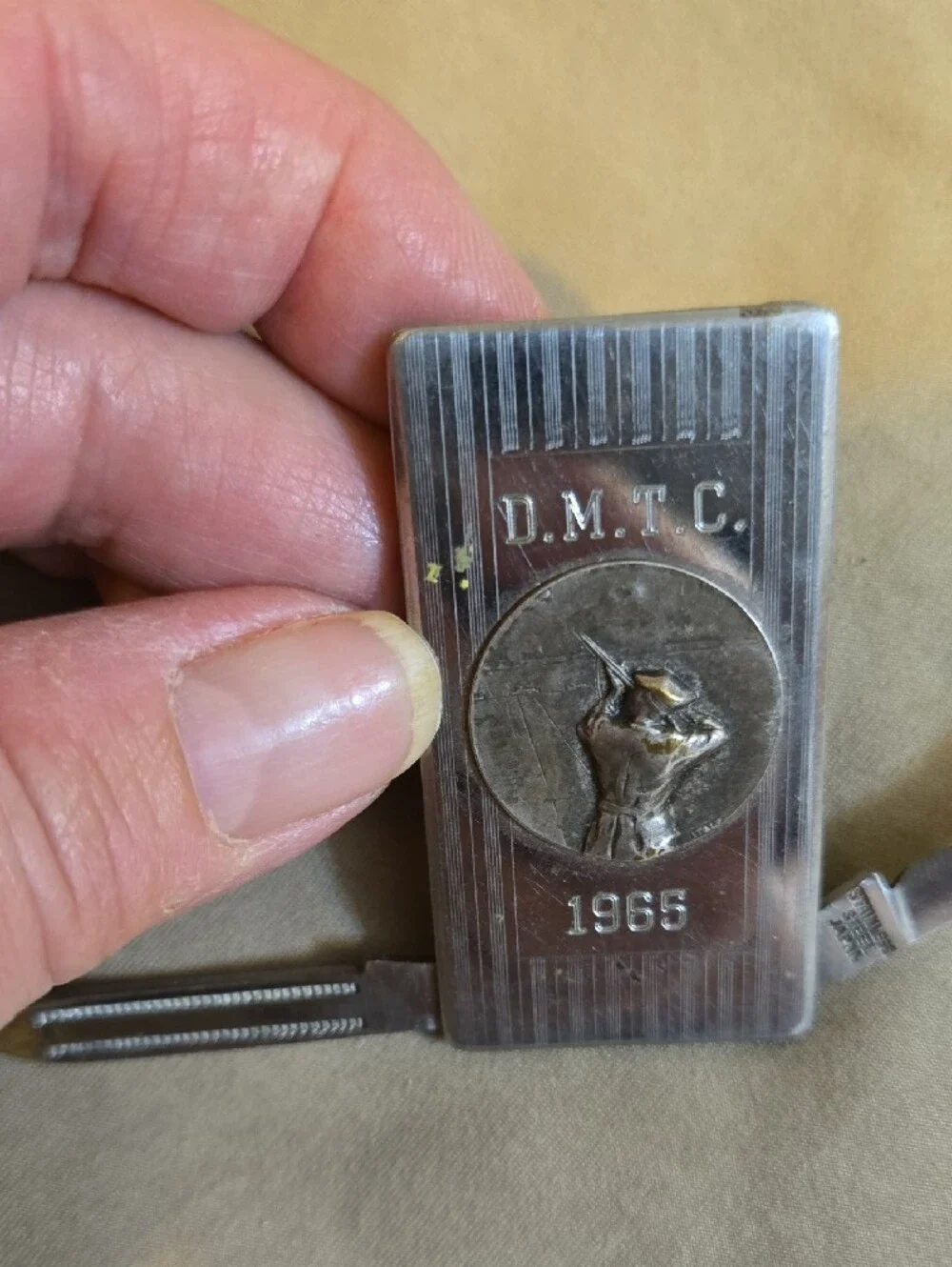 Vintage D.M.T.C 1965 Silvertone Multi-Tool Pocket Knife And Money Clip